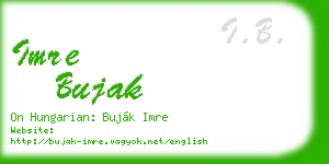 imre bujak business card