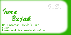 imre bujak business card